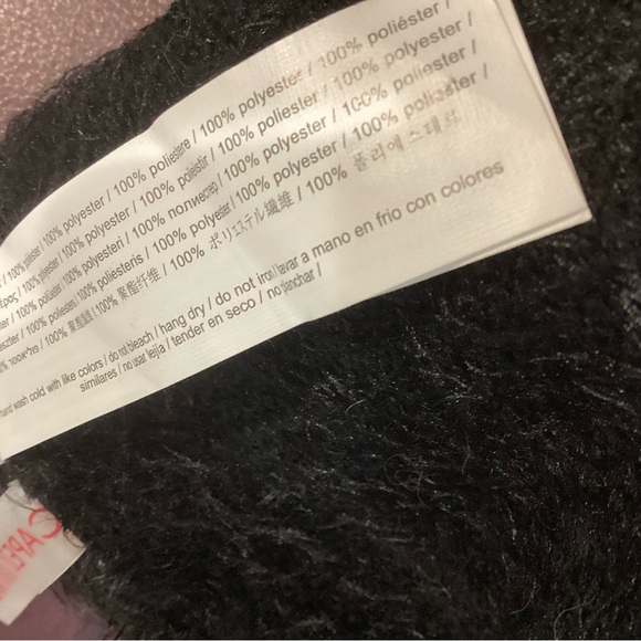 Women’s Capezio Black Fuzzy Sweater - Picture 3 of 4